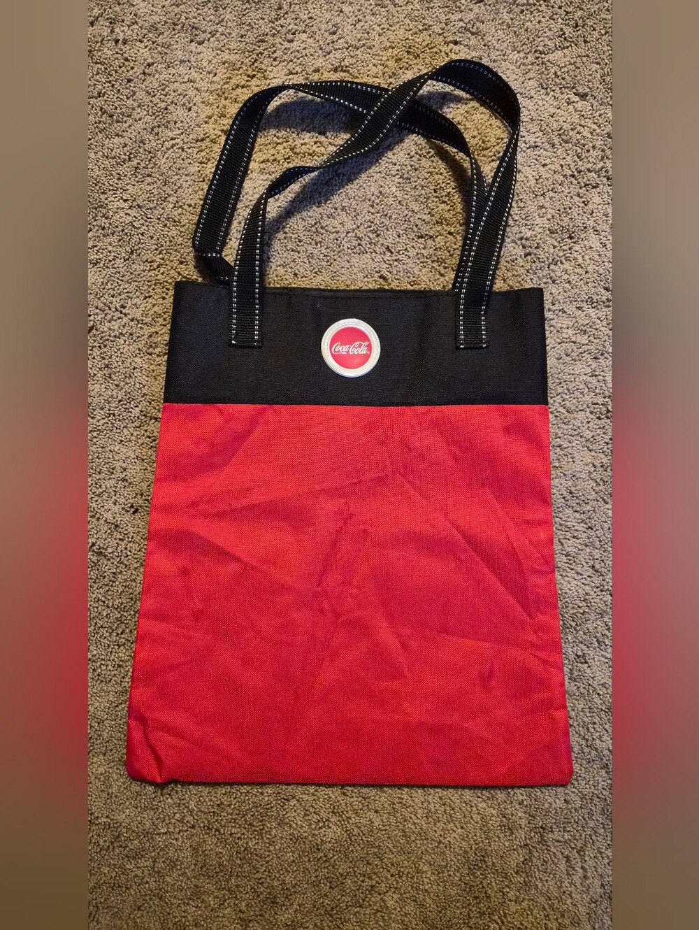 Vintage Style Coca-Cola Classic Canvas Logo Tote Bag